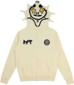 Glo Gang Hoodie Full Zip Beige