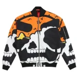 Glo Gang Skull Bomber Jacket (Blue)