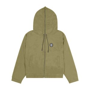 Glo Gang Bungee Track Jacket Black And Olive