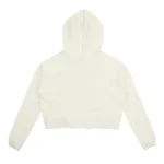 Glory Girl Multi Color Crop Hoodie (Swiss White)