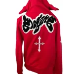 Red Glo Gang Man Zip Up Hoodie