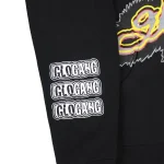 Scattered Glo Gang Zip Up Hoodie (Black