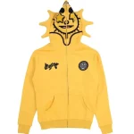 Yellow Glo Gang Zip Up Hoodie