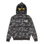 The Glory Full Zip Hoodie Purple Wash Camo