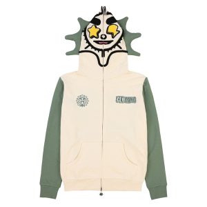 Glomerica Full Zip Hoodie (Cream/Sage)