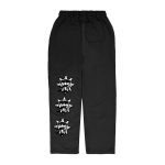 Glo Gang Records Straight Leg Sweatpants Black